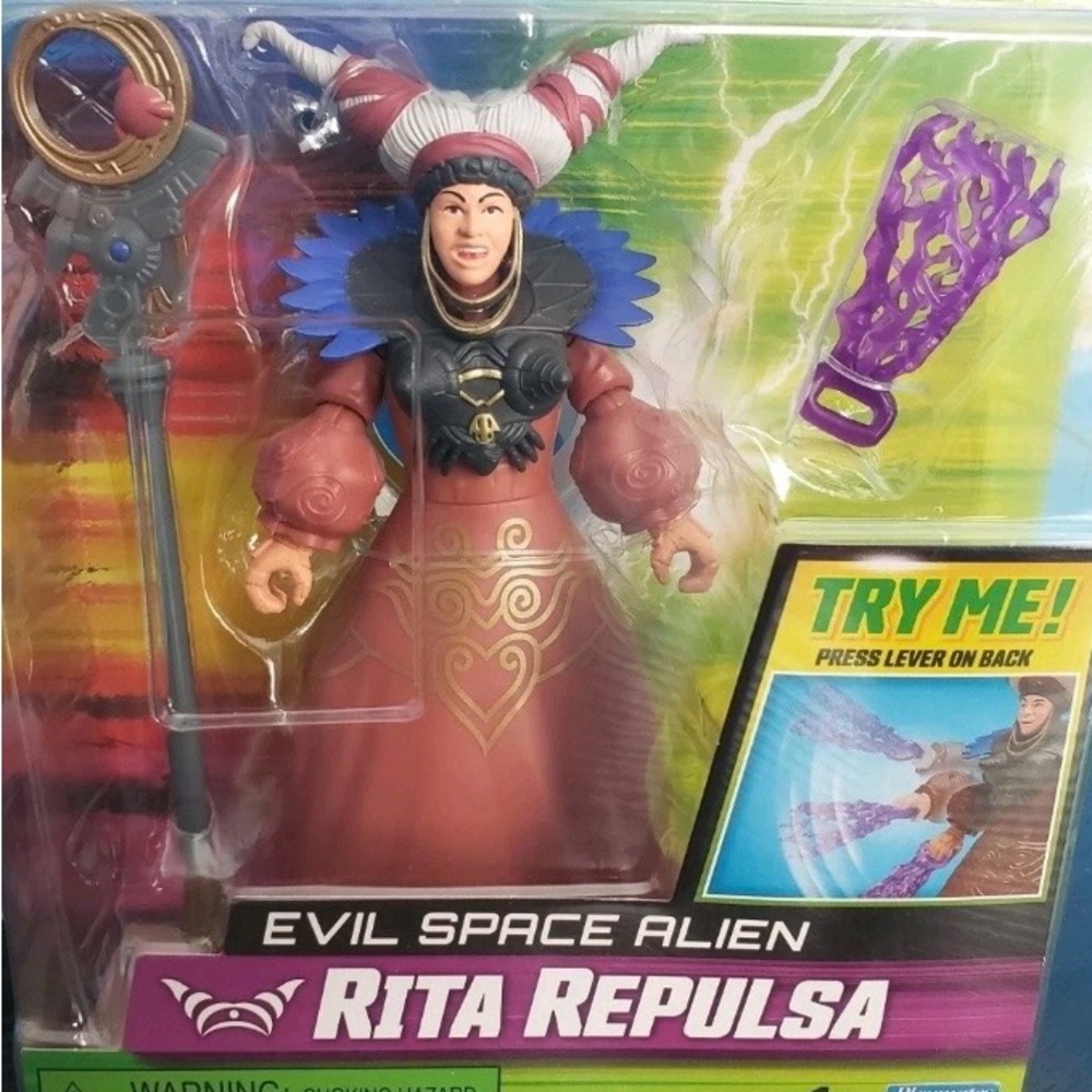 Rita Repulsa Action Figure - Purple & Red Evil Space Alien